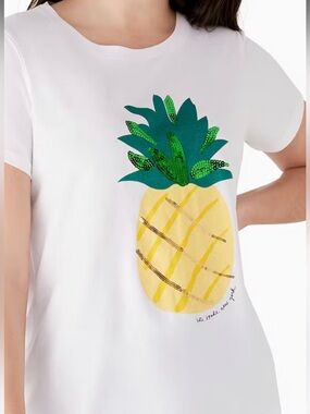 Kate Spade Pineapple T-Shirt- NEW